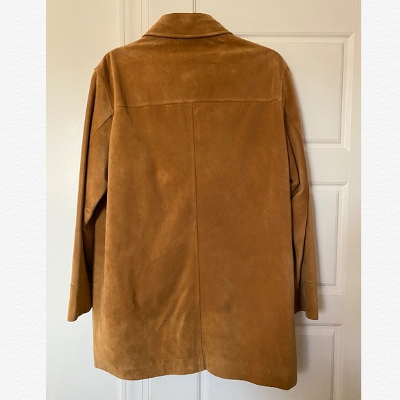 COACH Tan Suede Trench Coat - Picture 4 of 9